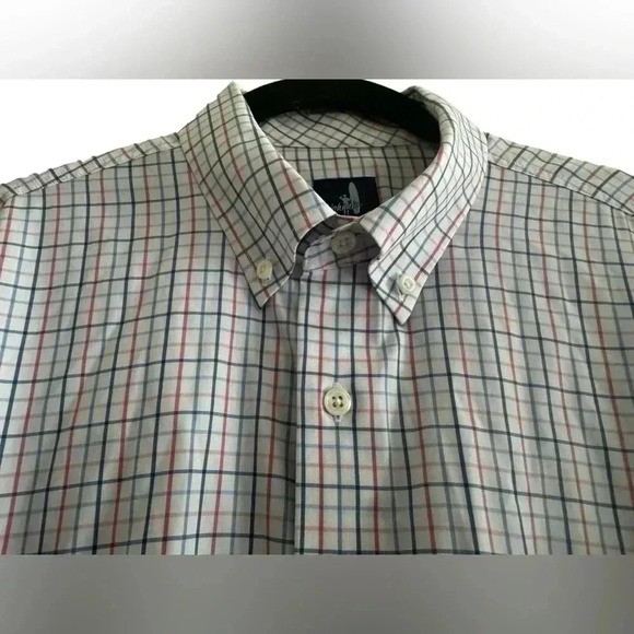 Johnnie O Men’s  Multicolor Plaid Button Down Shirt Size L - Picture 4 of 12